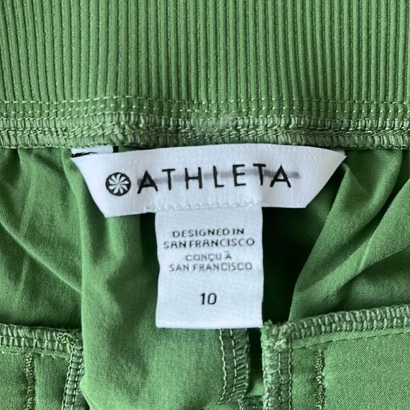 Athleta Women's 10 Brooklyn Ankle Jogger Pants Vineyard Green - Picture 7 of 10